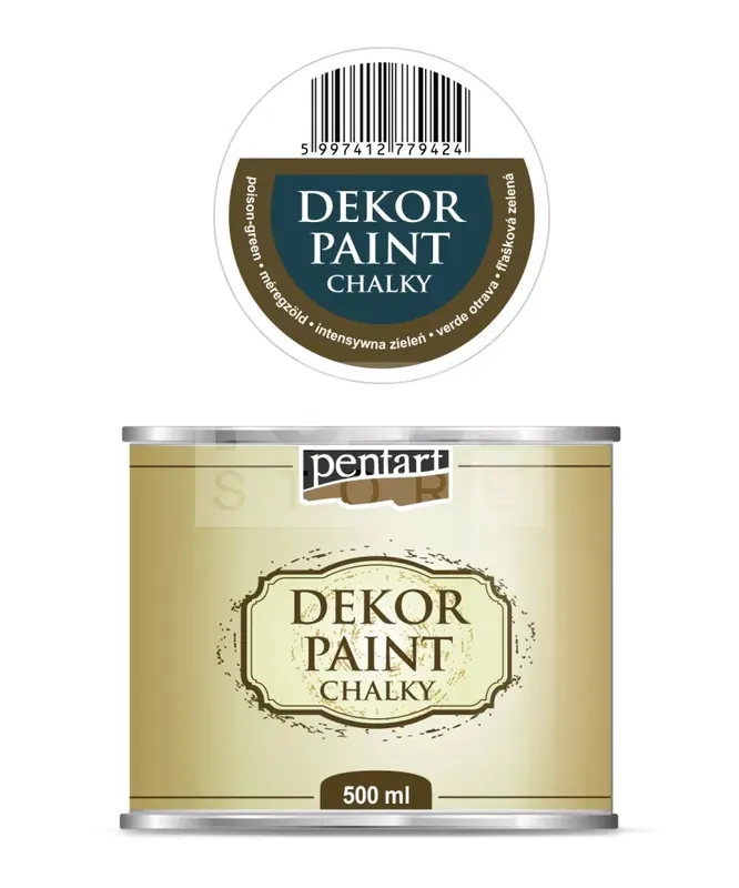 Pentart dekor krétafesték - méregzöld 500 ml Árengedmény