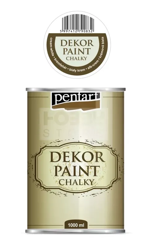 Nézd meg most Pentart dekor krétafesték - krémfehér 1000 ml