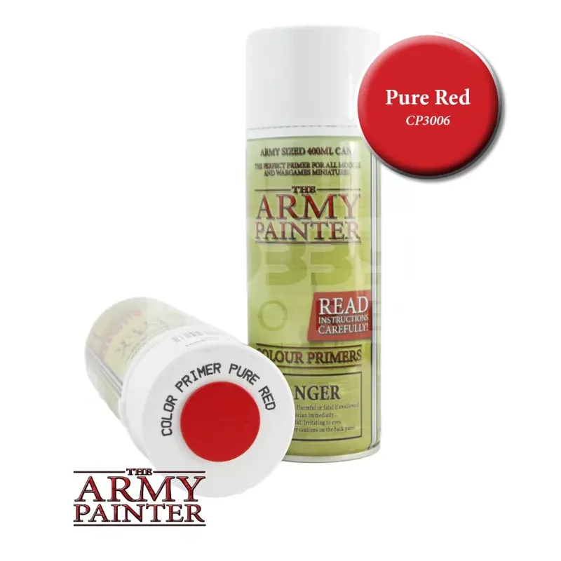 Vedd meg online The Army Painter Colour Primer - Pure Red 400 ml