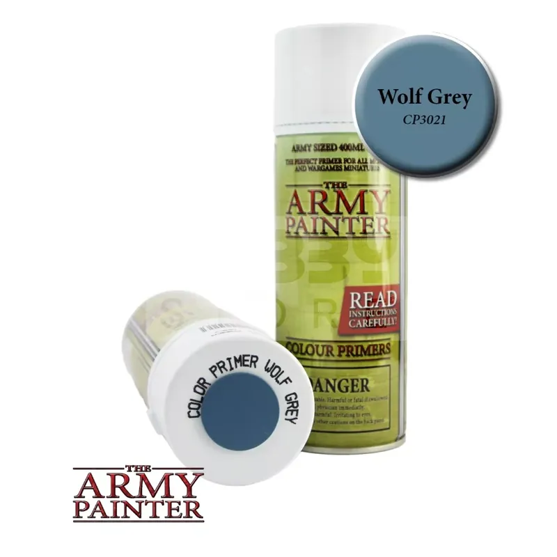 Vedd meg online The Army Painter Colour Primer - Wolf Grey 400 ml
