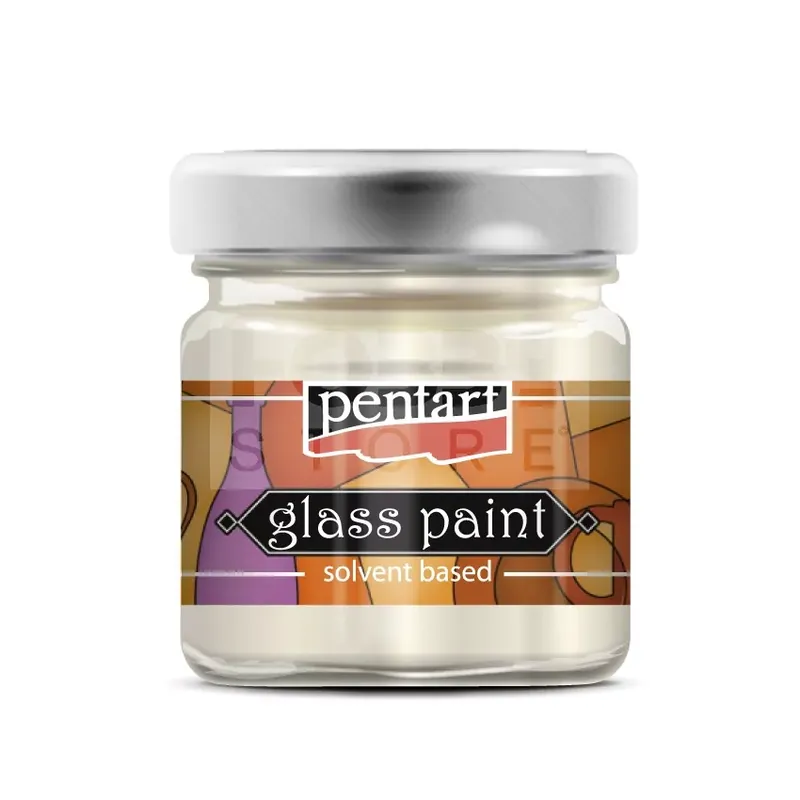 Ajánlat Pentart oldószeres üvegfesték - gyöngyház fehér 30 ml