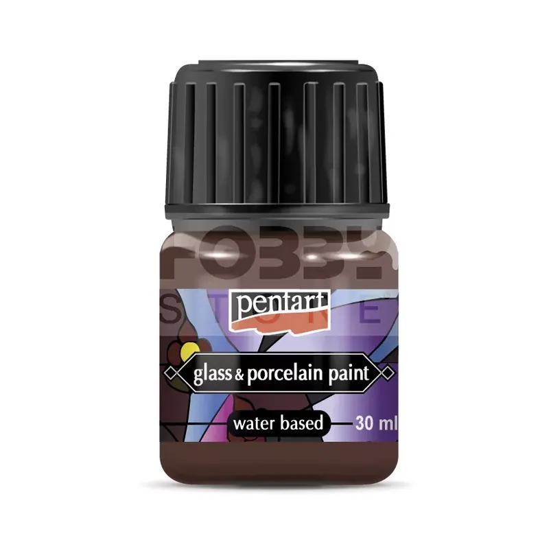 Ajánlat Pentart üveg- és porcelánfesték - barna 30 ml
