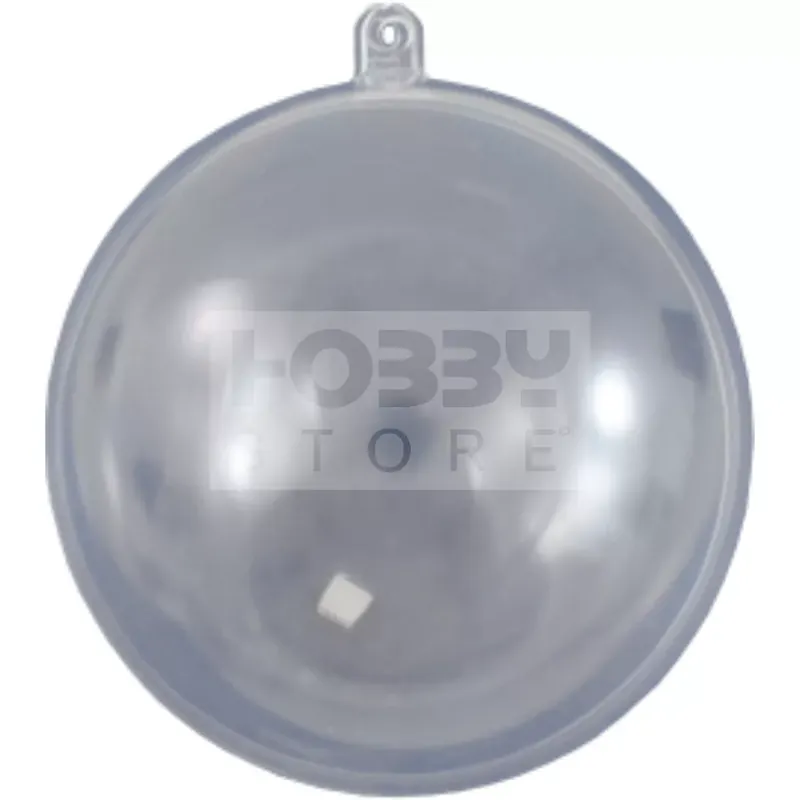 Átlátszó műanyag gömbdísz 14 cm 2426 Azonnal elérhető