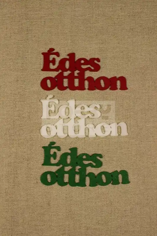 Filc felirat Édes otthon kb. 11 cm (3 db/cs), vegyes színben 27459 Szezonális akció
