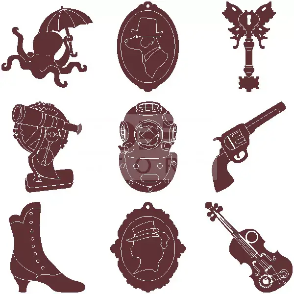 Rendeld meg most Pentart Steampunk fafigura készlet dobozban 54db/készlet 23338