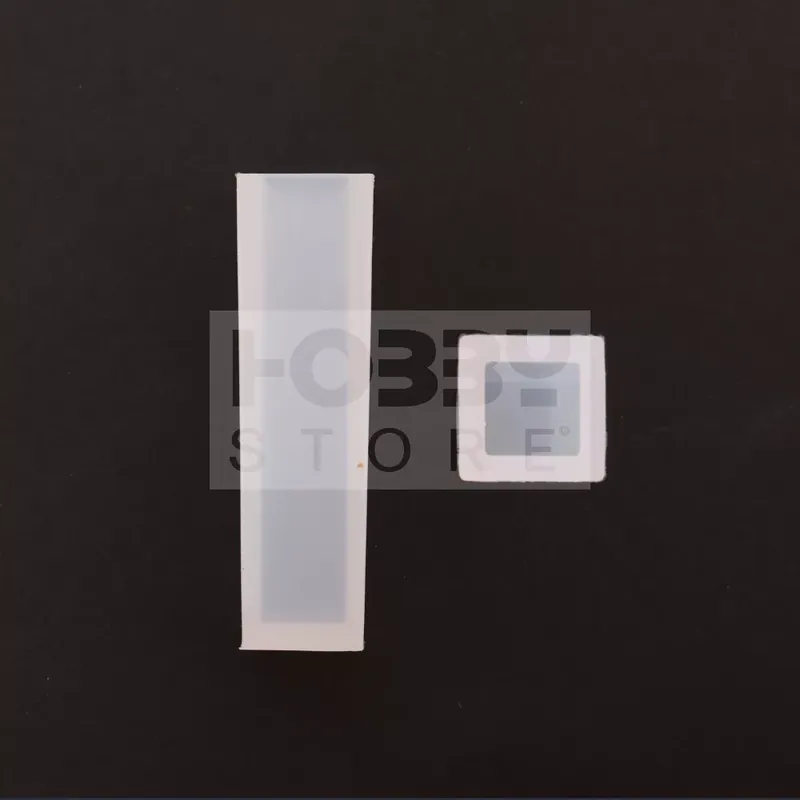 Rendeld meg most Professzionális szilikon öntőforma-átlátszó-négyzet alapú függő 1,5 x 1,5 x 4,9 cm (5 db/csomag)