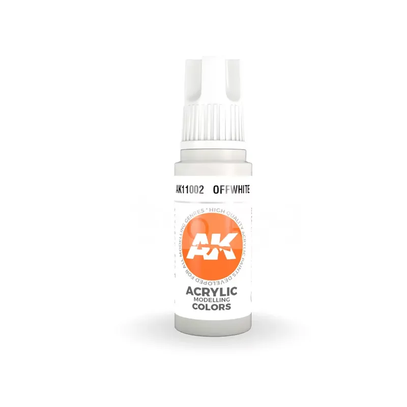 AK-Interactive - Acrylics 3rd generation White Grey 17ml - akrilfesték AK11003 Prémium