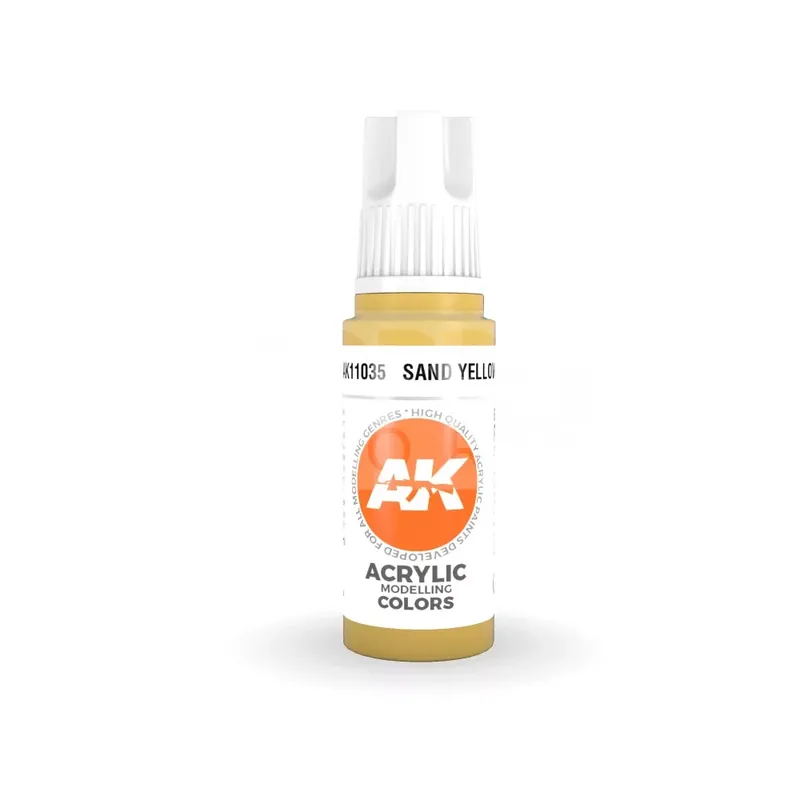 Árcsökkenés AK-Interactive - Acrylics 3rd generation Sand Yellow 17ml - akrilfesték AK11035