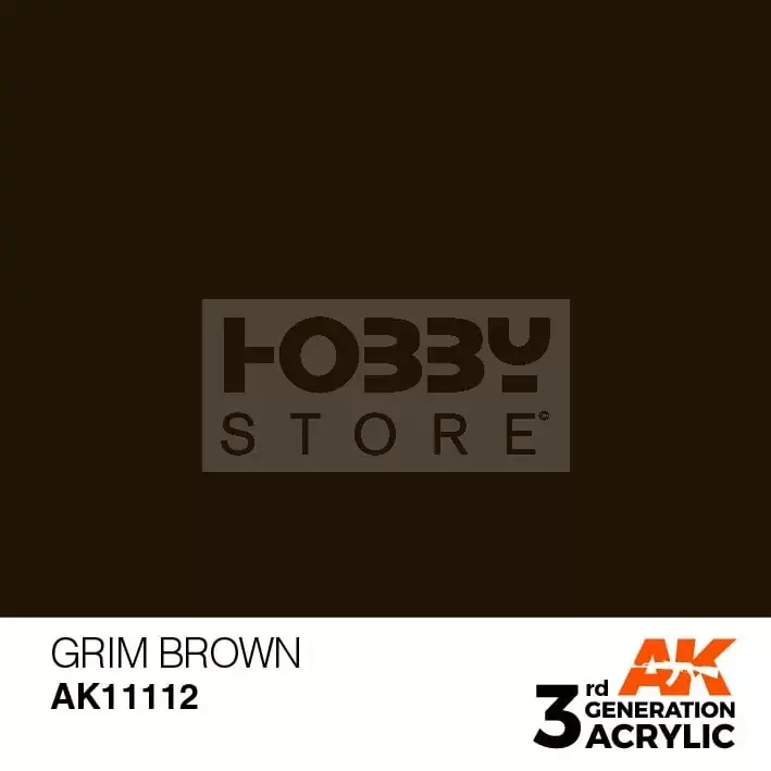 AK-Interactive - Acrylics 3rd generation Grim Brown 17ml - akrilfesték AK11112 Expressz kézbesítés