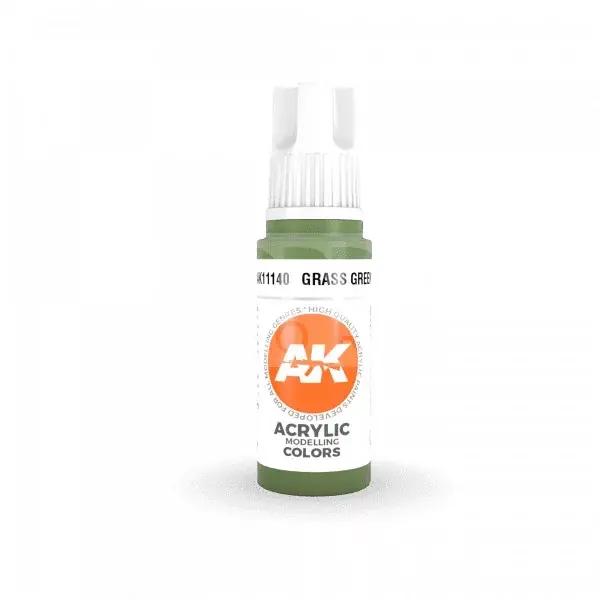 Olcsóbb AK-Interactive - Acrylics 3rd generation Grass Green 17ml - akrilfesték AK11140