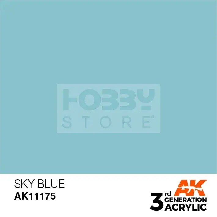 Csak ma AK-Interactive - Acrylics 3rd generation Sky Blue 17ml - akrilfesték AK11175