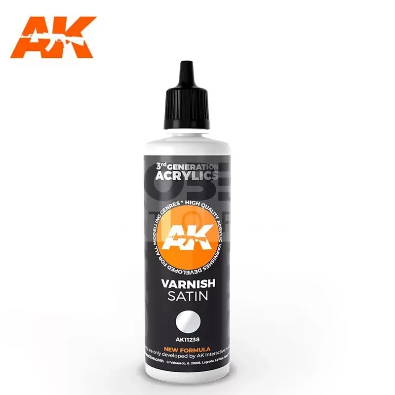 Szuper akció AK-Interactive - 3rd Generation Satin Varnish 100 - satin lakk AK11238