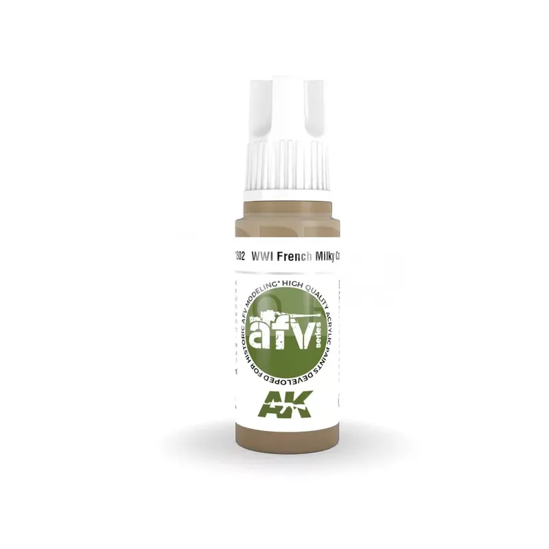 Akciós ár AK-Interactive - Acrylics 3rd generation WWI French Milky Coffee - akrilfesték AK11302