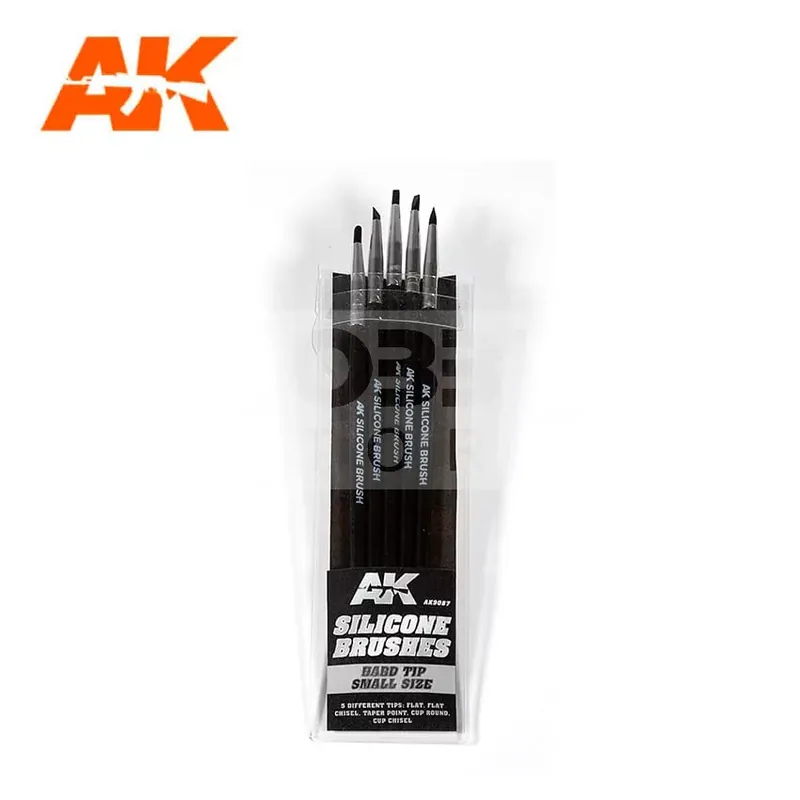 Vedd meg online AK-Interactive Formázó szilikon ecset kis méret-kemény ( SILICONE BRUSHES HARD TIP SMALL (5 SILICONE PENCILS) AK9087