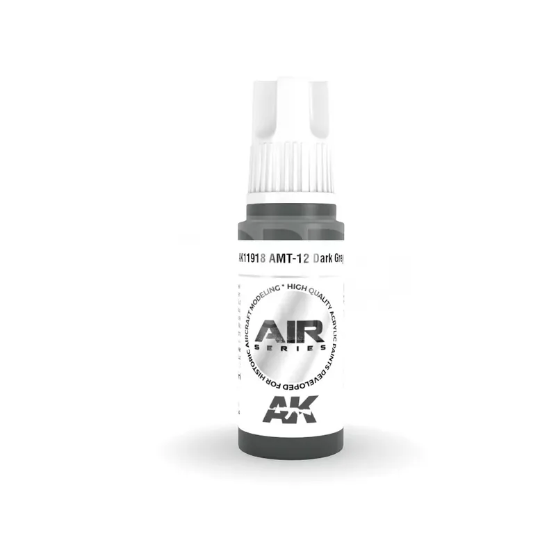 Outlet AK-Interactive Acrylics 3rd generation AMT-12 Dark Grey AIR SERIES akrilfesték AK11918