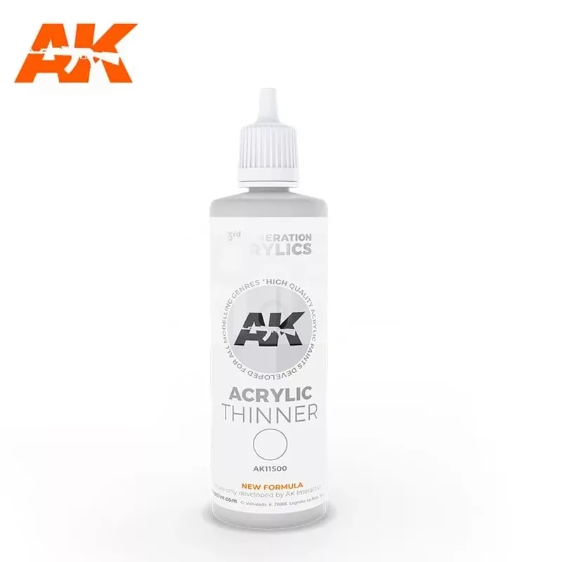 Biztonságos fizetés AK-Interactive 3GEN THINNER - akrilfesték hígító folyadék 100 ml AK11500