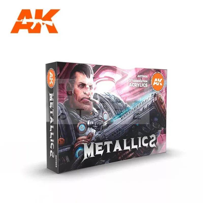 AK Interactive METALLICS COLORS SET festék szett AK11608 Kiárusítás