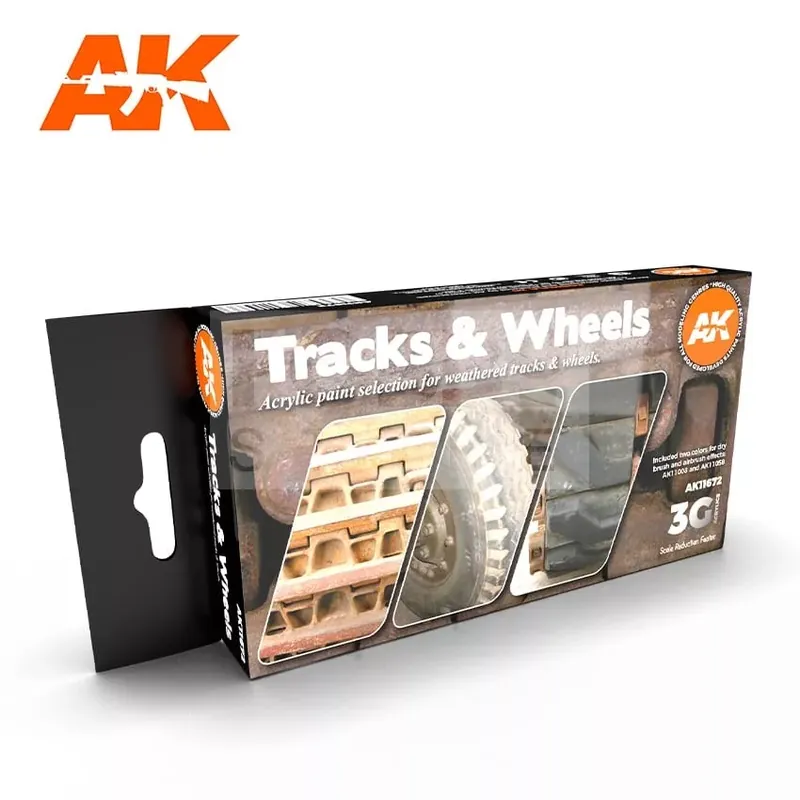 AK Interactive TRACKS WHEELS festék szett AK11672 Kihagyhatatlan ajánlat