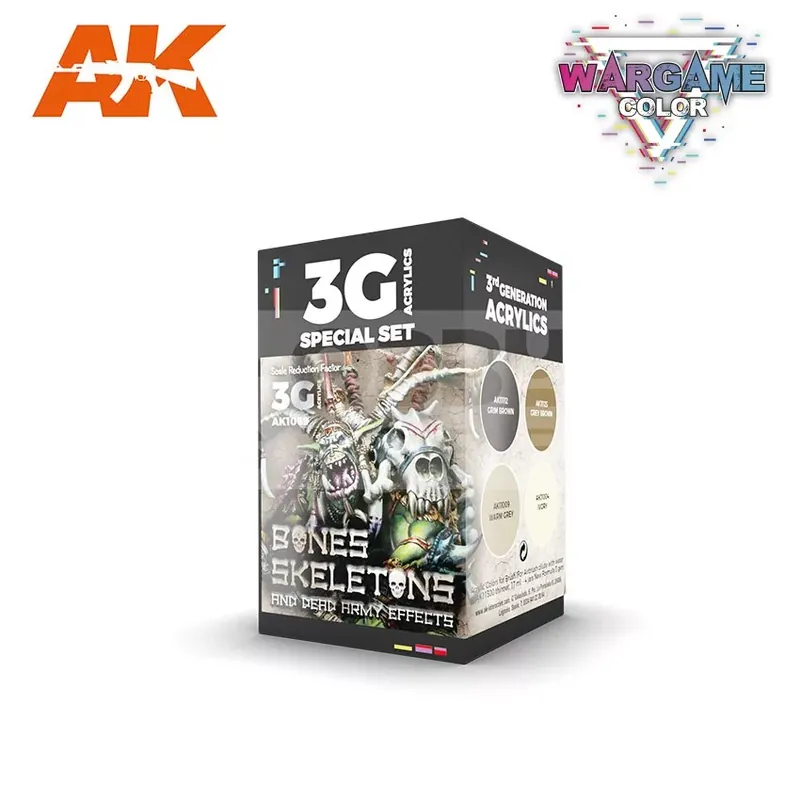AK Interactive WARGAME COLOR SET-BONES AND SKELETONS festék szett AK1069 Szuper akció