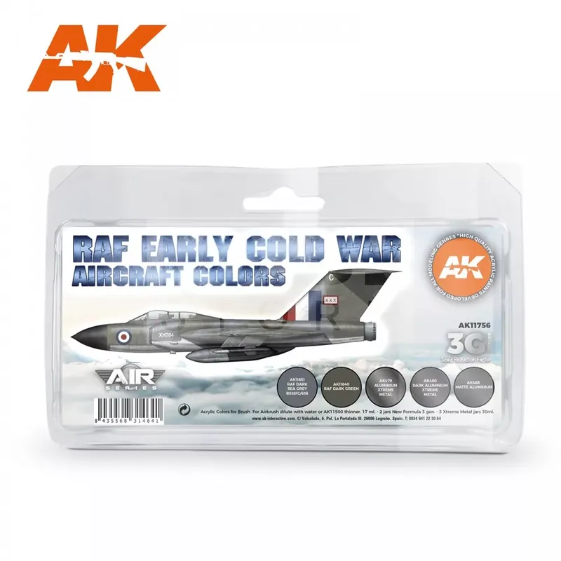 Outlet AK Interactive Early Cold War RAF Aircraft Colors festék szett AK11756