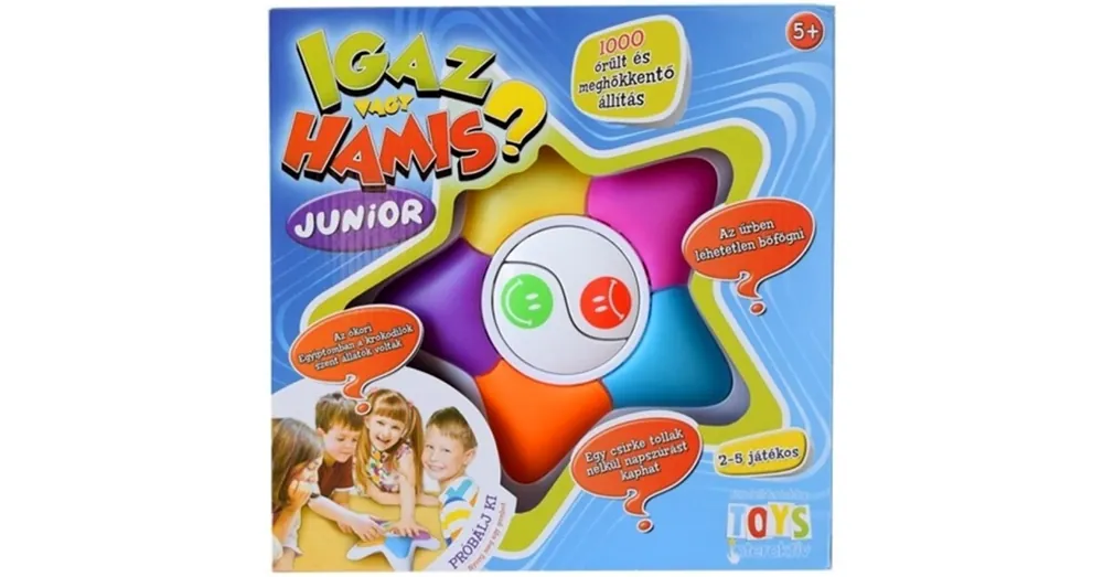Nézd meg most Igaz vagy hamis? Junior társasjáték