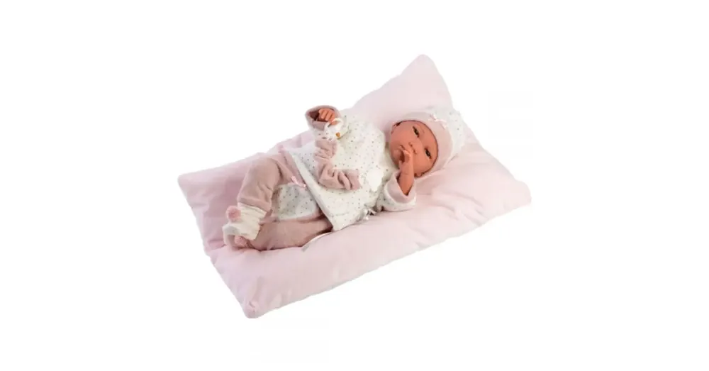 Rendeld meg most Llorens Reborn limitált kiadású élethű újszülött baba párnával 42 cm-es