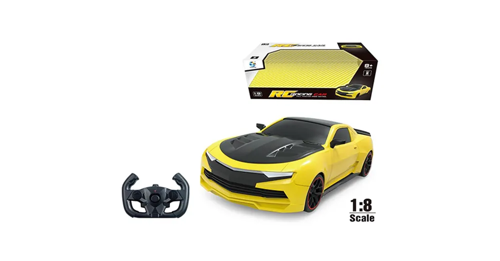 Kiárusítás RC Távirányítós XXL Chevrolet Camaro sárga-fekete sportautó 1 8-as méretarányban