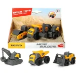 Volvo munkagépek 3 db-os szett kétféle változatban – Dickie Toys Gyors kiszállítás