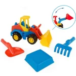 Azonnal elérhető Tech Truck Rakodógép homokozó szettel 27 cm – Wader