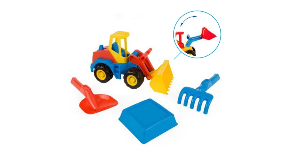 Azonnal elérhető Tech Truck Rakodógép homokozó szettel 27 cm – Wader