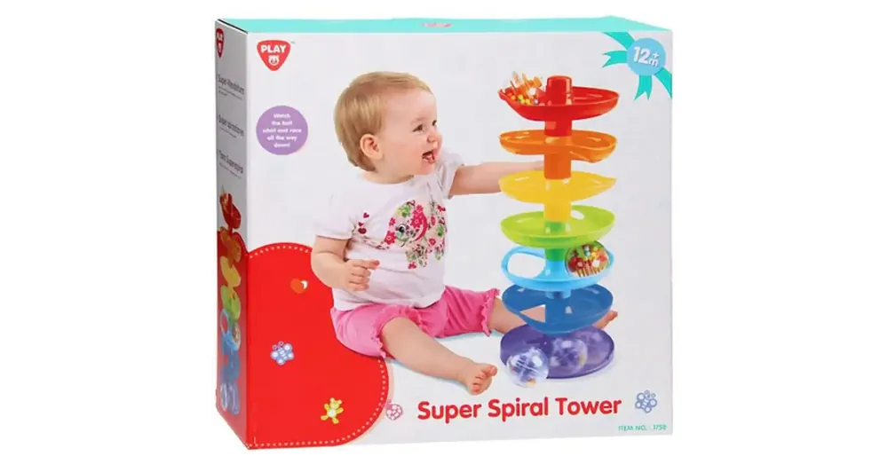 Azonnali szállítás Playgo Szivárvány bébi golyópálya torony három golyóval