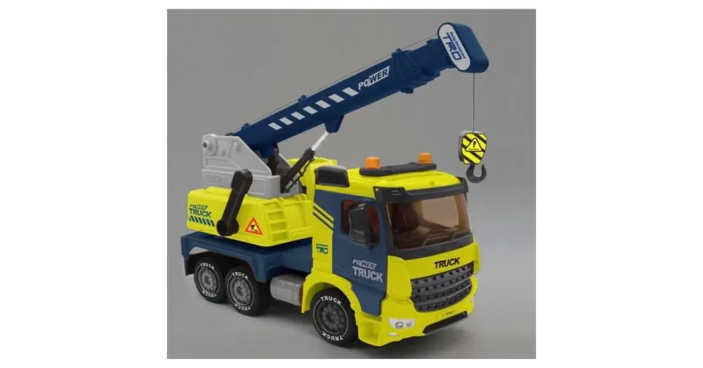 Expressz kézbesítés Power Truck emelődarus teherautó fénnyel és hanggal 40 cm