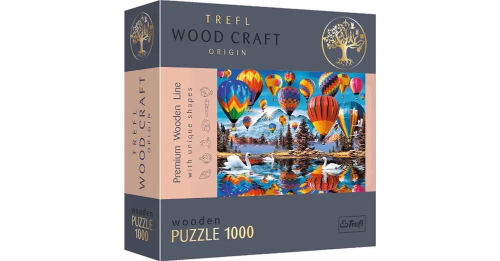 Wood Craft Színes hőlégballonok 1000 db-os prémium fa puzzle – Trefl Expressz szállítás