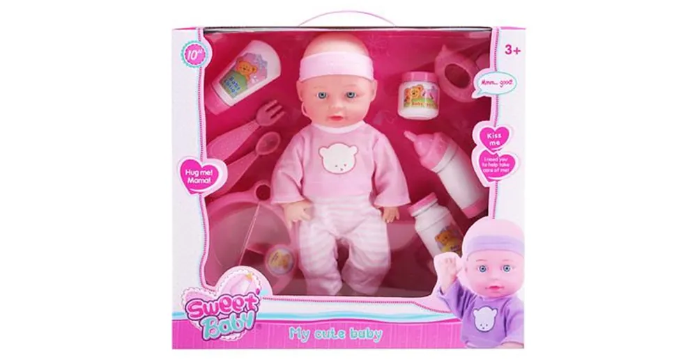 Sweet Baby Baba 8 db kiegészítővel 25 cm Ne maradj le