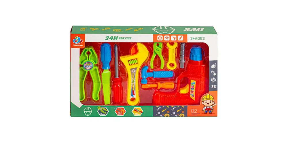 Tool Toys barkácskészlet fúróval 10 db-os szett Expressz szállítás