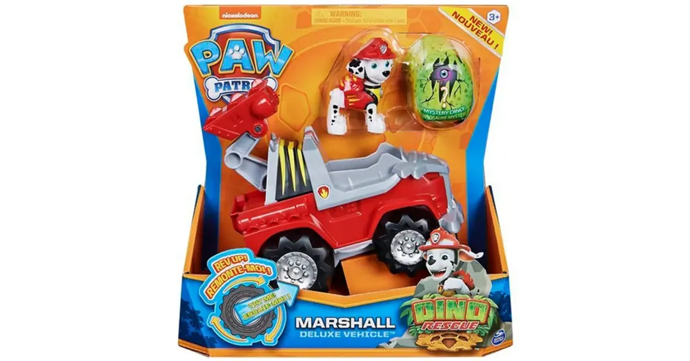 Exkluzív ajánlat Mancs őrjárat Dino Rescue Marshall deluxe járművel – Spin Master