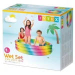 Wild Geometry 3 gyűrűs medence 147×35 cm – Intex Prémium