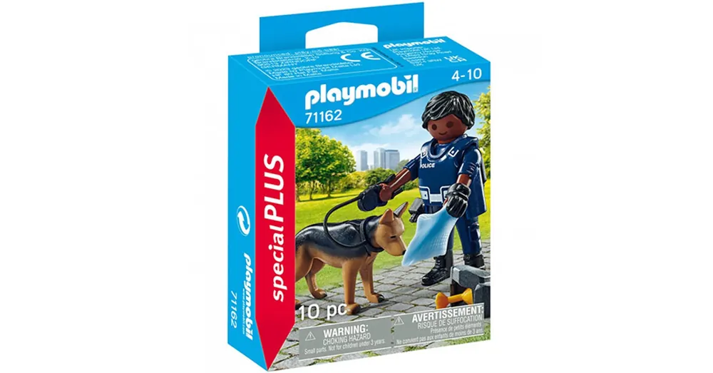 Vedd meg online Playmobil Special PLUS – Rendőr nyomozó kutyával (71162)