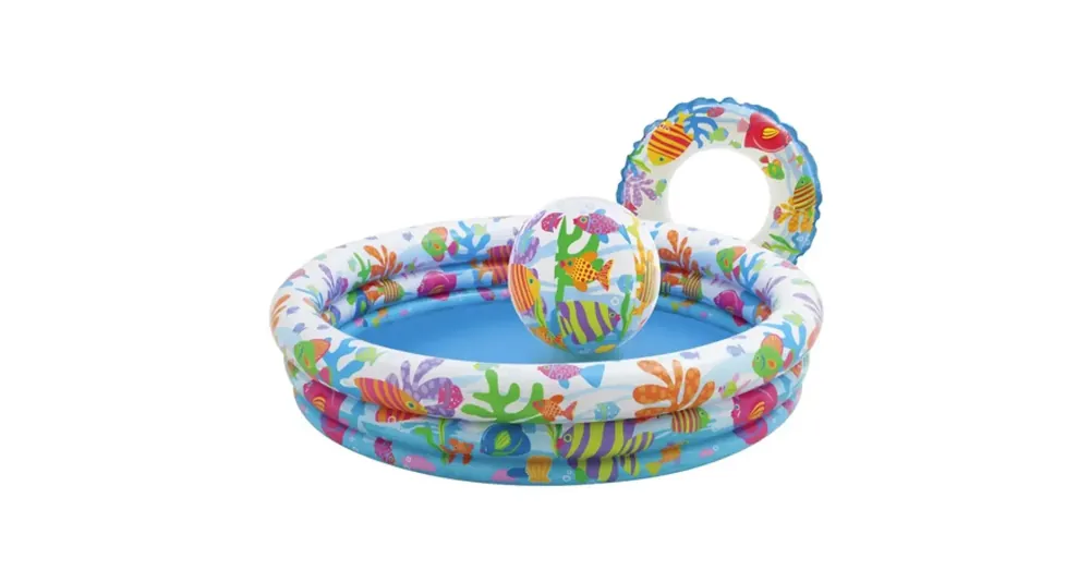 Korlátozott ajánlat Fishbowl medence szett 132×28 cm – Intex
