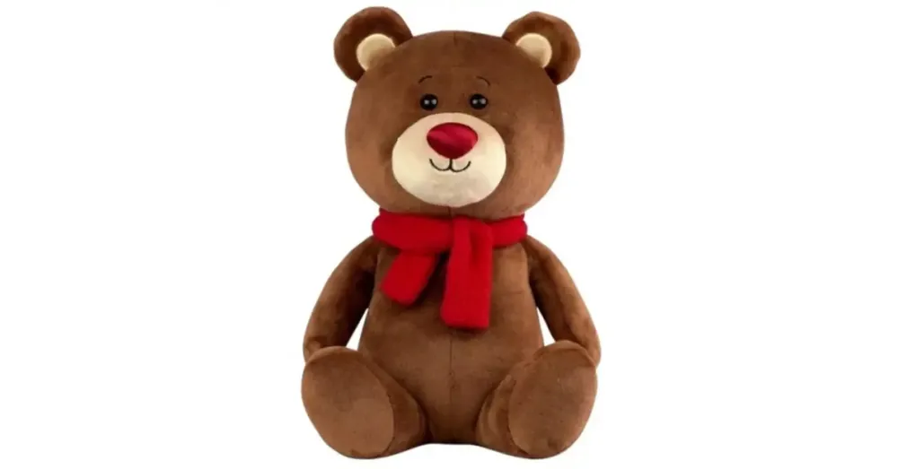 Fényes orrú plüss barna maci 25 cm-es Biztonságos fizetés
