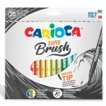 Azonnal elérhető Ecsetvégű filctoll szett 20 db-os kiszerelésben – Carioca