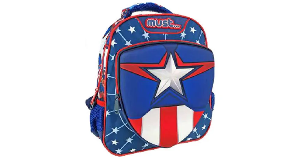 Legjobb ár Amerika kapitány 3D mintás ovis hátizsák 27×10×31 cm