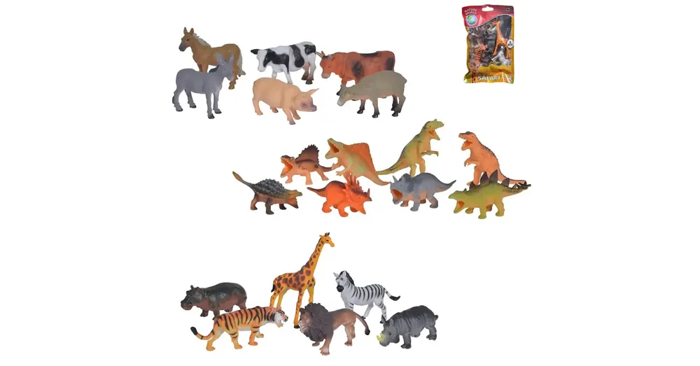 Állat figura szett farmos, dinoszauruszos vagy dzsungell állatokkal – Simba Toys Azonnal elérhető