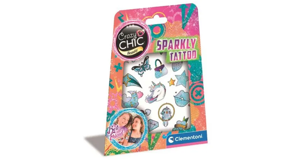 Vásárlói kedvenc Crazy Chic Sparkly csillogó tetoválás szett – Clementoni