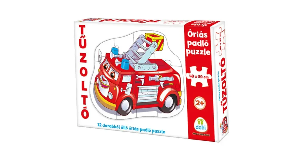 Nézd meg most Tűzoltóautó óriás padló puzzle 12 db-os