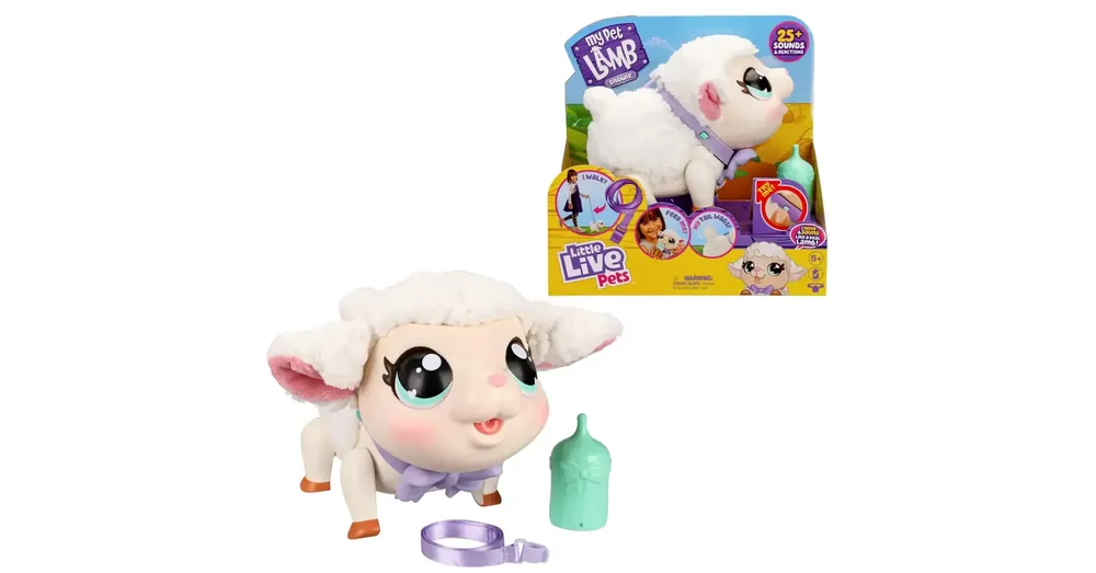 Little Live Pets Snowie Barika, az interaktív bárány hanggal és mozgó funkcióval Expressz kézbesítés