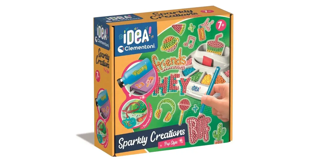 Idea! Sparkly Creations Pop Style strasszkő kép készítő szett – Clementoni Kiárusítás