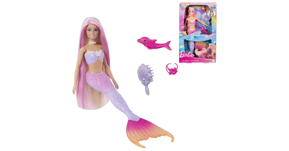 Végkiárusítás Barbie Színváltós sellő baba kiegészítőkkel – Mattel
