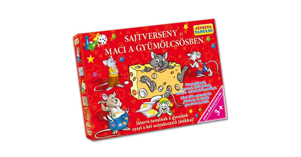 Sajtverseny és Maci a gyümölcsösben készségfejlesztő társasjáték – D-Toys Kiárusítás