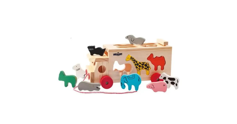 Legnépszerűbb Fa formaválogató teherautó állatokkal